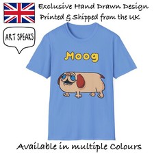 Moog Willo The Wisp Retro T-Shirt Men Unisex 1980s Kids TV Nostalgia Pug Dog
