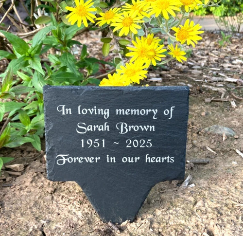 Personalised engraved memorial - engraved,