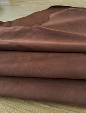 Brown Nubuck leather Soft and