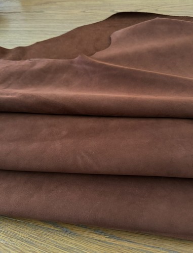 Brown nubuck leather soft - nubuck,