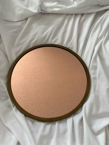 Round copper color tone mirror