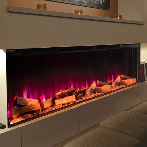 Media wall inset electric - media,