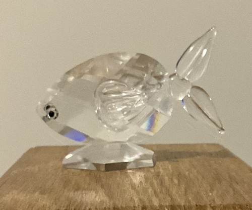 Glass fish ornament - glass,