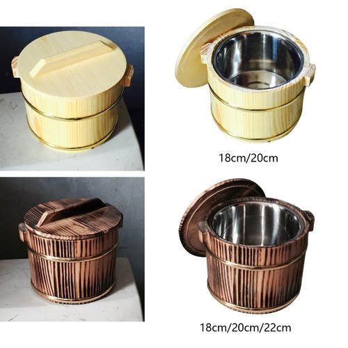 Japanese rice bucket wooden - rice,