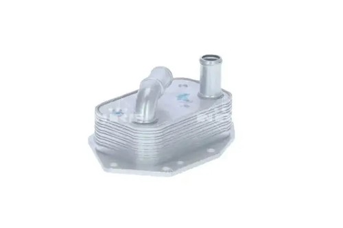 Engine oil cooler water - cooler, water-cooled