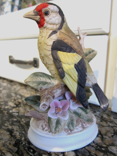 Porcelain goldfinch - goldfinch, in