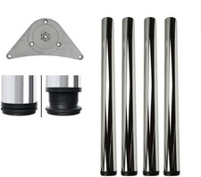 4x Heavy Duty Adjustable Table Legs – Breakfast Bar Worktop Support – 710mm