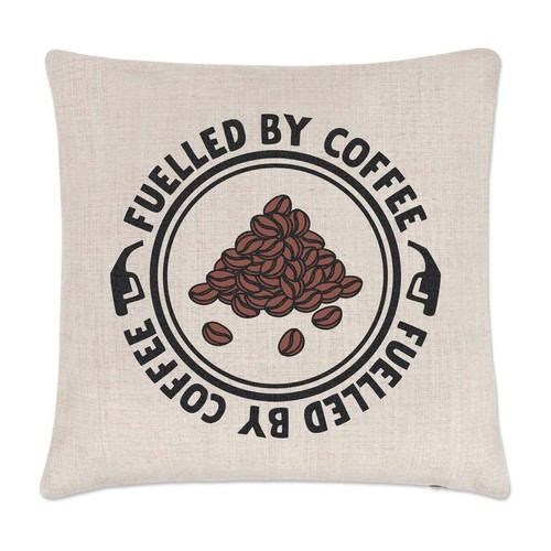 Fuelled coffee cushion - fuelled,