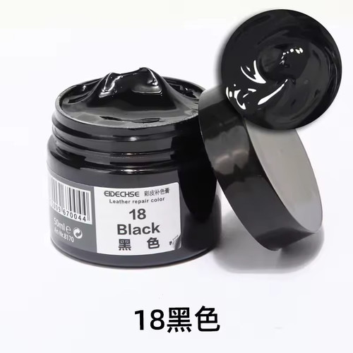 Leather vinyl black - vinyl, dye