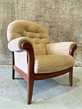 Vintage Teak Frame Armchair