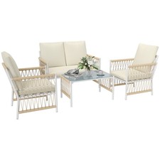 Outsunny 4 Seater Rattan