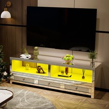 Silver Mirrored TV Stands