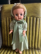 Vintage Roddy Doll Vinyl Head Arms Hard Plastic Body Legs 16” Fine Knit Clothes