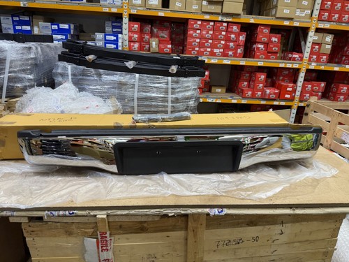 Rear bumper chrome - rear, with