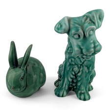 Green Glazed Figures Of A