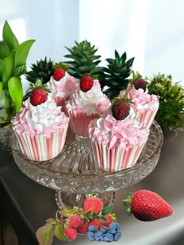 Fake artificial cupcakes - artificial,