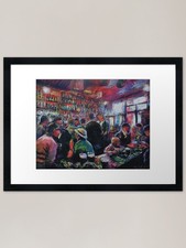 Irish pub Framed Art Print