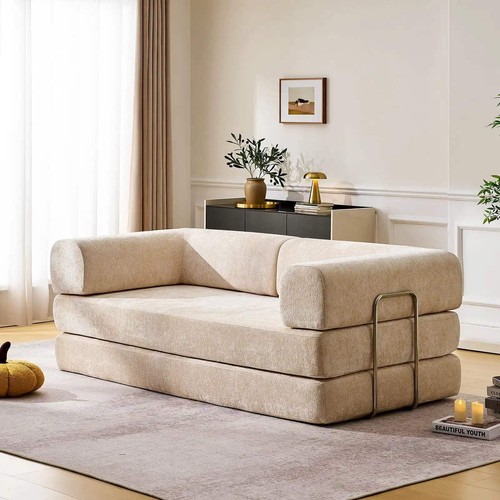 Hugo cream convertible sofa - convertible,