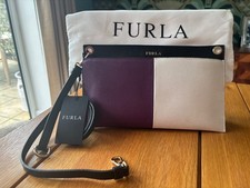 Furla Purple and white Clutch