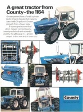 A3 Vintage County Tractor 1164 Advertising Brochure Poster VERY RARE