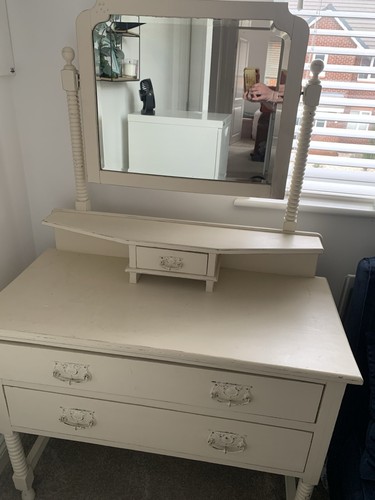Cream dressing table - cream, with