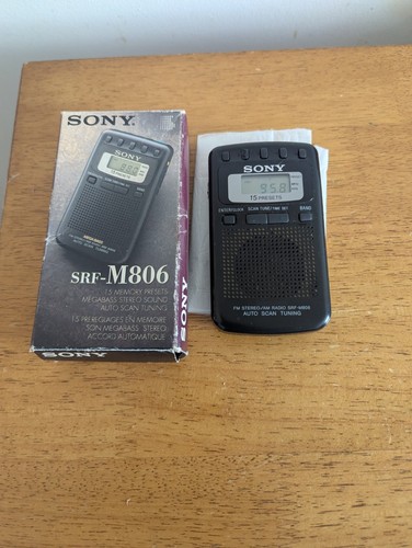 Black sony srf m806 portable - sony,