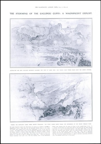 1915 ww1 storming gallipoli - 1915,
