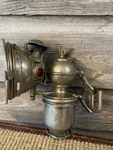 Vintage carbide bicycle lamp - carbide,