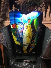  Murano~Massive~ 590mm Tall~ Art Glass Abstract Nude Women Torso Vase & Stand