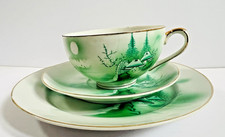 Vintage Hayasi China Tea Cup Trio – Cup, Saucer & Side Plate Set, Hand Painted 