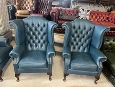 Pair Of Chesterfield Blue Real