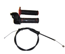 Domino trials bike black slow throttle tube & grips & cable Montesa GasGas Beta