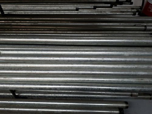 Galvanised pipe cut lengths - cut,