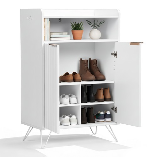 Shoe cabinet with - , grille