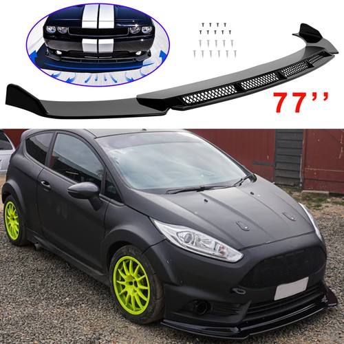 Gloss front bumper lip - bumper,