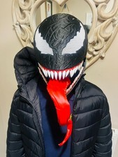 Highly-Detailed 3D Printed Venom Mask with Tongue - Unleash the Symbiote!
