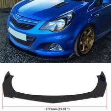 For Vauxhall Corsa VXR Front Bumper Lip Spoiler Splitter Body Kit Glossy Black