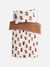 Festival special trending Christmas Teddy Bear Single Duvet Cover Set Primark