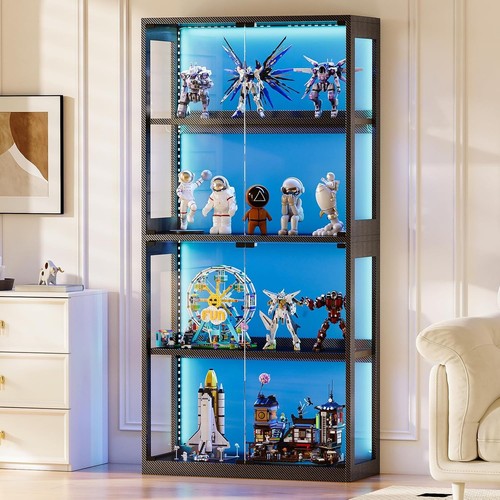 Tier display cases - 4-tier, led