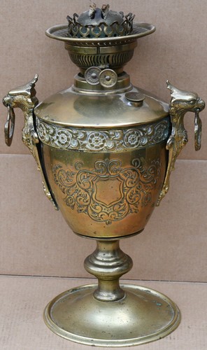 Old unusual brass oil - unusual,