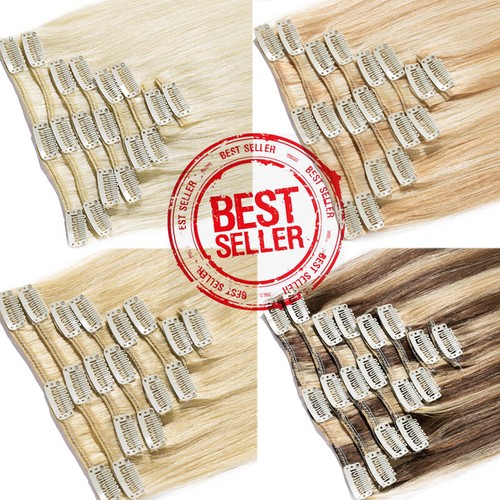 Clip hair extensions remy - in,