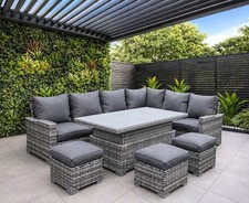 Rattan corner garden - rattan,