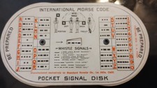 1914 Pocket Signal Disk for Scouts - International Morse Code & Radio Operator