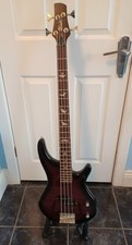 LINDO Purple Dove electric bass guitar the carry case