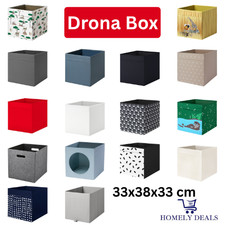 NEW IKEA DRONA Storage Boxes Fits KALLAX Toy Magazine & Shelf Organiser 33x38cm