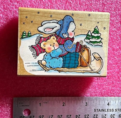 Penny black wood mounted red - wood,