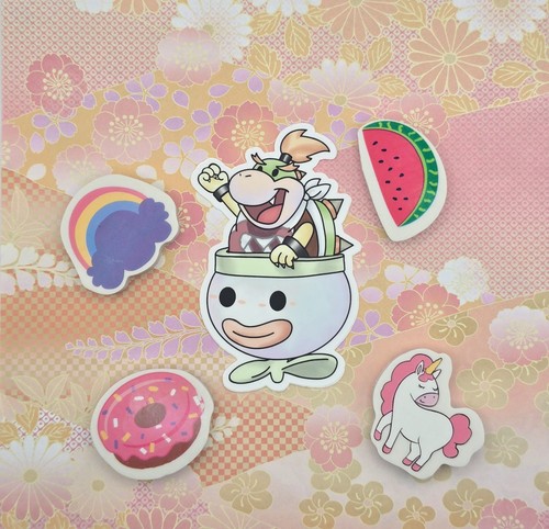 Bowser sticker mario - jr,