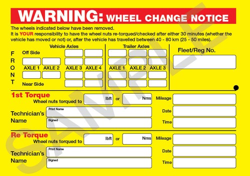 Wheel security torque - security, re-torque
