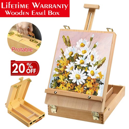 Painting wooden table easel - painting,