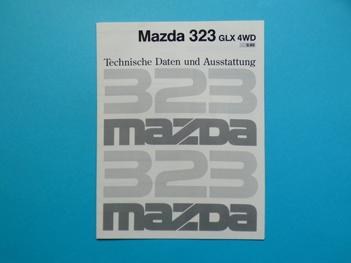 Brochure mazda 323 - 323,
